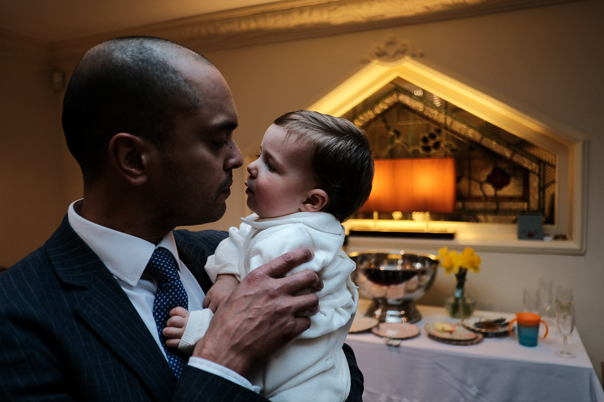 Christening photography in Buckinghamshire with Lovely Hector, family and friends.