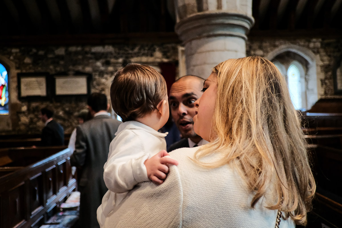 Christening photography in Buckinghamshire with Lovely Hector, family and friends.